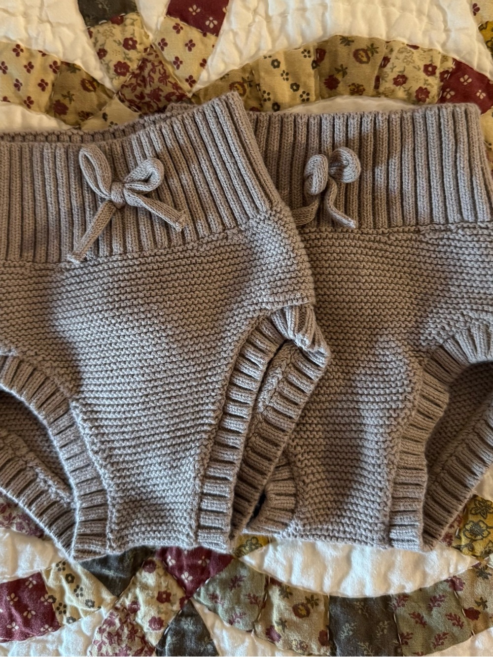 Organic Cotton Knit Baby Bloomers—Set of 2